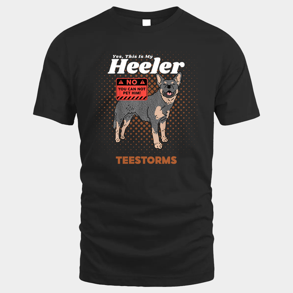 Australian Cattle Dog Heeler Unisex Tshirt - Black